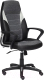 Кресло офисное Tetchair Inter кожзам/ткань (черный/серый/серый) - 