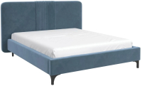 Двуспальная кровать Bravo Мебель Стелла-1 с ПМ 160x200 (джинс) - 