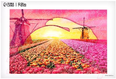 Пазл Puzzle Цветущие тюльпаны / 9341553