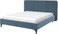 Двуспальная кровать Bravo Мебель Стелла-2 с ПМ 160x200 (джинс) - 