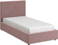 Односпальная кровать Bravo Мебель Тайм с ПМ 90x200 (пудра) - 