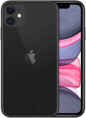 Смартфон Apple iPhone 11 64GB / 2CMWLT2 восстановленный Breezy Грейд C (черный)