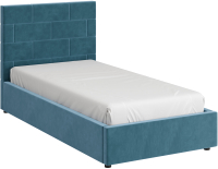 Односпальная кровать Bravo Мебель Тайм с металлокаркасом 90x200 (джинс) - 