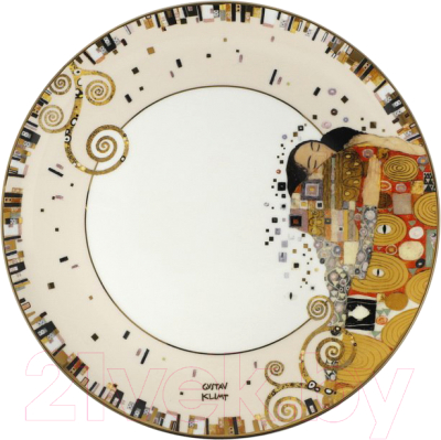 Тарелка столовая обеденная Goebel Artis Orbis Gustav Klimt Свершение / 67-013-03-1