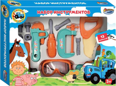 Набор инструментов игрушечный Играем вместе Синий трактор / B2068743-R