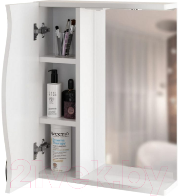 Шкаф с зеркалом для ванной Mixline Лима 55 551705 (с подсветкой)