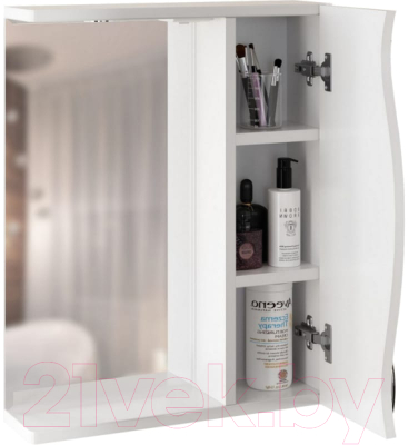 Шкаф с зеркалом для ванной Mixline Лима 55 551706 (с подсветкой)