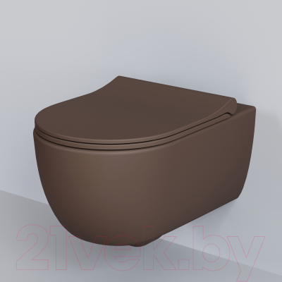 Сиденье для унитаза Ambassador 102T20601S (коричневый матовый)