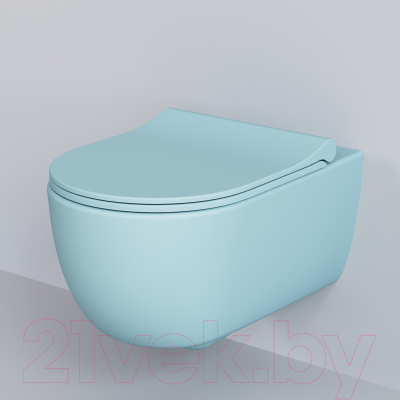 Сиденье для унитаза Ambassador 102T20801S (голубой матовый)