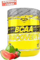 Аминокислоты BCAA Steelpower Recovery (250г, клубника/гуава) - 