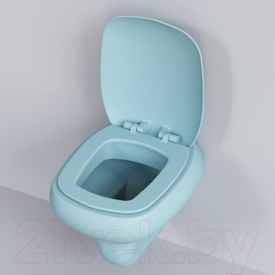 Сиденье для унитаза Ambassador Diamond / 122T20801 (голубой матовый)