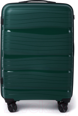 Чемодан на колесах Pride РР-9801 (M, темно-зеленый)