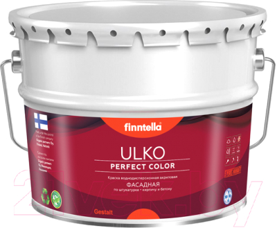 Краска Finntella Ulko Sumu / F-05-1-9-FL065 (9л, бледно-серый)