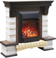 

Каминокомплект, Stone Montebello Corner + Majestic-s Lux BR