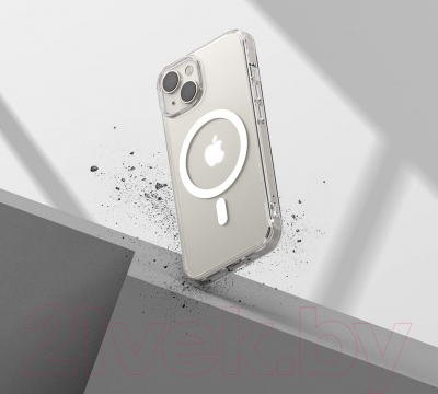 Чехол-накладка Ringke Fusion Magnetic Magsafe для iPhone 14 Plus (матовый, прозрачный)