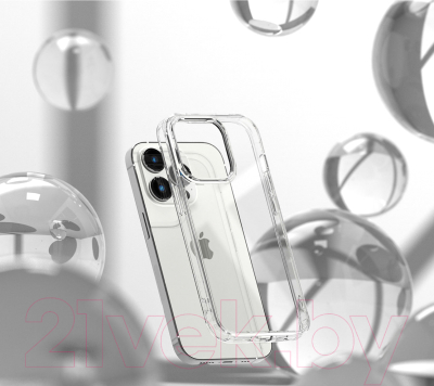 Чехол-накладка Ringke Fusion для iPhone 14 Pro Max (прозрачный)