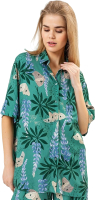 Блузка Mark Formelle 112855 (р.170-96-102, цветы на зеленом) - 