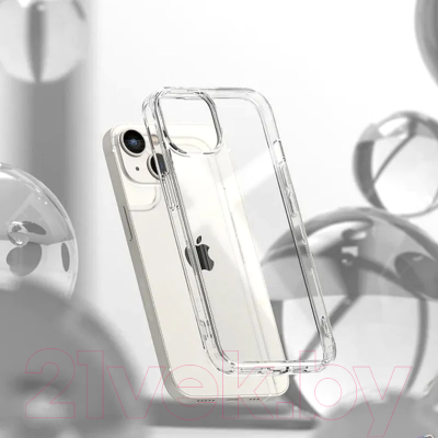 Чехол-накладка Ringke Fusion для iPhone 14 Plus (прозрачный)