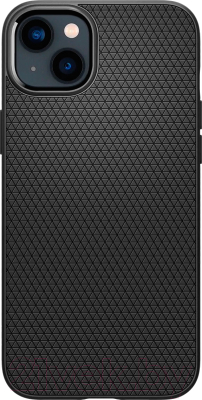 Чехол-накладка Spigen Liquid Air для iPhone 14 / ACS05037 (матовый черный)