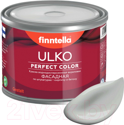 Краска Finntella Ulko Seitti / F-05-1-9-FL061 (9л, светло-серый)