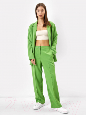 COLLUSION straight leg trousers in mint green