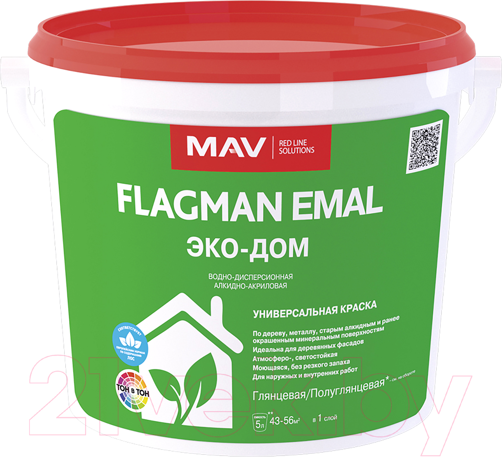 Краска MAV Flagman Emal Эко Дом