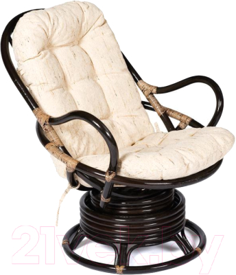 Кресло-качалка Tetchair Flores 5005 без подушки (коричневый)