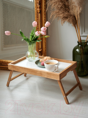 Поднос-столик Richwood На ножках для завтрака / Breakfast_Table/White (белый)