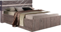 Двуспальная кровать Мебель-КМК 1800 Монако 0673.17 (сосна натуральная/дуб шале графит) - 