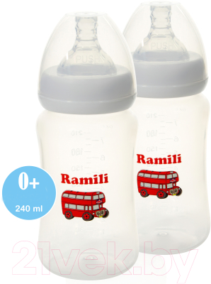 Молокоотсос ручной Ramili MC200 с двумя бутылочками / MC200240MLX2