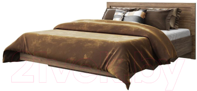 Односпальная кровать Мебель-КМК 900 Эстель 0738.28-02 (дуб канзас)