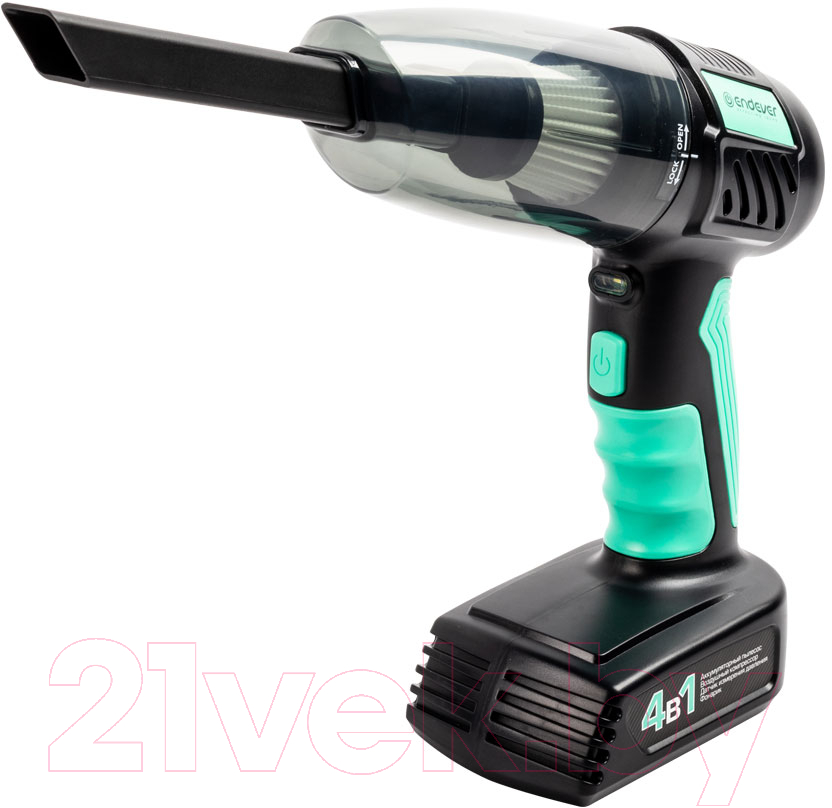 Портативный пылесос Endever SkyClean VC-295 (мятный/черный) — фото 3
