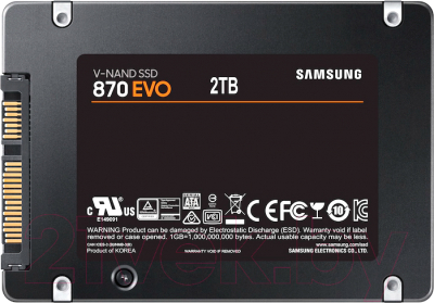 Изображение товара SSD диск Samsung 870 EVO 2TB (MZ-77E2T0B/EU)