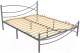 Двуспальная кровать Князев Мебель Калифорния КЯ.160.200.С/1 (серый муар) - 