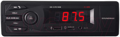 Бездисковая автомагнитола SoundMax SM-CCR3169B (черный)