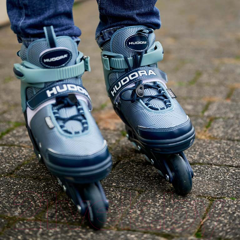 Роликовые коньки Hudora Inline Skates Leon 2.0 Ocean Gr / 28247