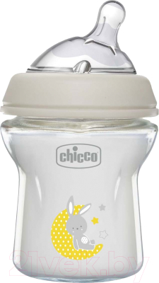 Изображение товара Бутылочка для кормления Chicco Natural Feeling с силиконовой соской с наклоном / 00081211300000 (150мл)