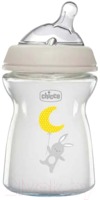 Бутылочка для кормления Chicco Natural Feeling с силиконовой соской и наклоном / 00081221300000 (250мл)
