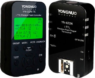 

Синхронизатор для вспышки, YN-622N +YN-622N-TX для Nikon