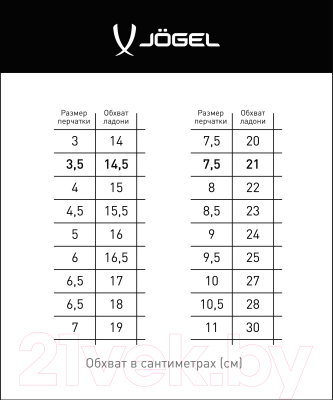 Перчатки вратарские Jogel Nigma Pro Edition-NG Roll Negative (белый, р-р 10.5)
