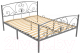 Двуспальная кровать Князев Мебель Нимфея НЯ.160.200.С/1 (серый муар) - 