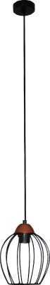 Потолочный светильник Элетех Конти 211 НСБ 01-60-169 Е27 / 1005405023 (черный муар/медь)