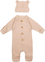 Комплект одежды для малышей Amarobaby Fashion / AB-OD21-FS5001/03-80 (бежевый, р.80) - 