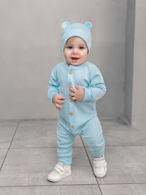 Комплект одежды для малышей Amarobaby Fashion / AB-OD21-FS5001/19-68 (голубой, р.68)