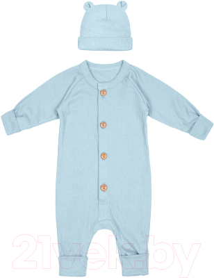 Комплект одежды для малышей Amarobaby Fashion / AB-OD21-FS5001/19-80 (голубой, р.80)