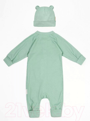 Комплект одежды для малышей Amarobaby Fashion / AB-OD21-FS5001/13-56 (зеленый, р.56)