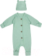 Комплект одежды для малышей Amarobaby Fashion / AB-OD21-FS5001/13-56 (зеленый, р.56) - 