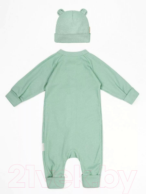 Комплект одежды для малышей Amarobaby Fashion / AB-OD21-FS5001/13-62 (зеленый, р.62)
