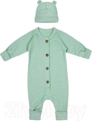 Комплект одежды для малышей Amarobaby Fashion / AB-OD21-FS5001/13-86 (зеленый, р.86)