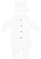 Комплект одежды для малышей Amarobaby Fashion / AB-OD21-FS5001/33-56 (молочный, р.56) - 